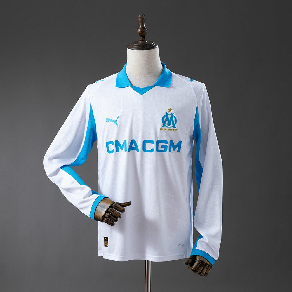 Marseille 2025/26 Home Long Sleeve Jersey